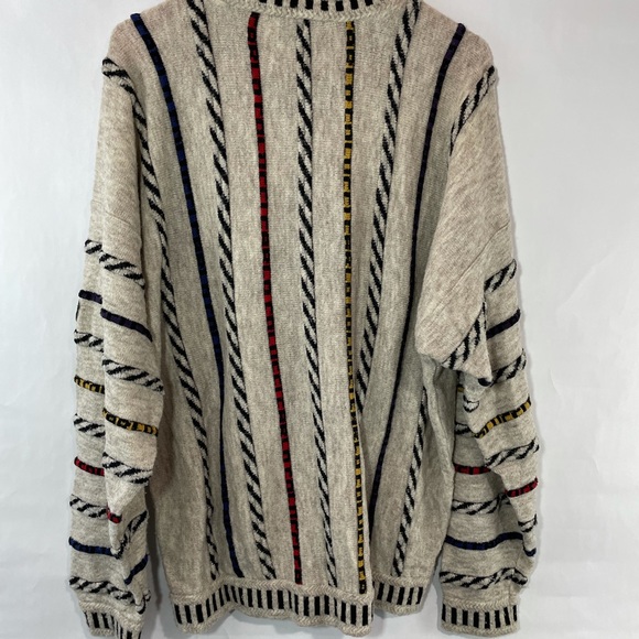 Vintage colo colucci knit wool men’s coogie inspired thick crew sweater pullover - Picture 7 of 12